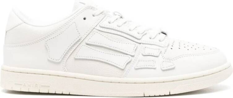 Amiri Witte Leren Platte Schoenen met Skeletstijl - Foto 2