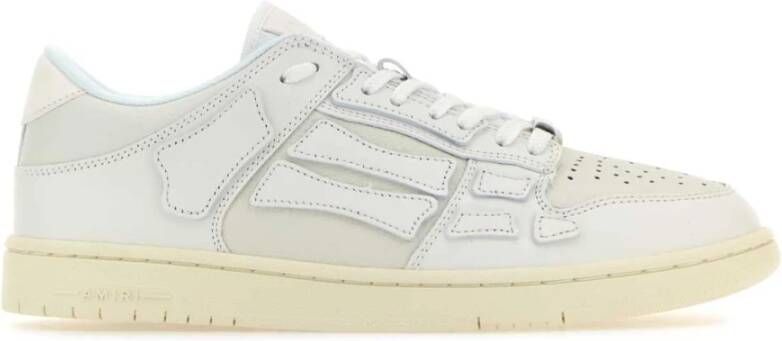 Amiri Witte Leren Skel Sneakers White Heren