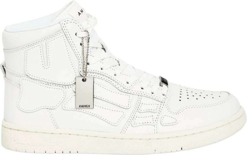 Amiri Witte leren Skel-Top Hi sneakers Wit Heren