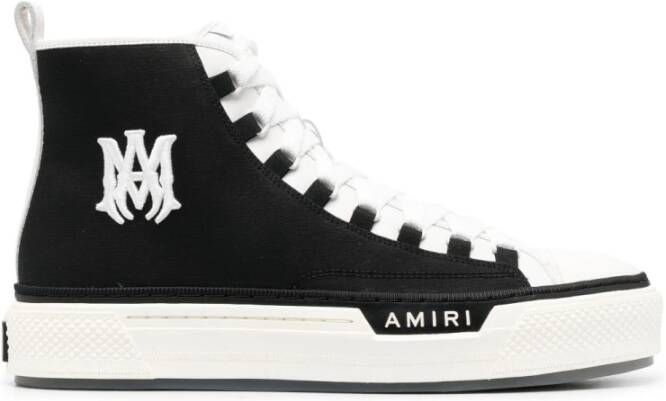 Amiri Zwarte Court High-Top Sneakers Black Heren