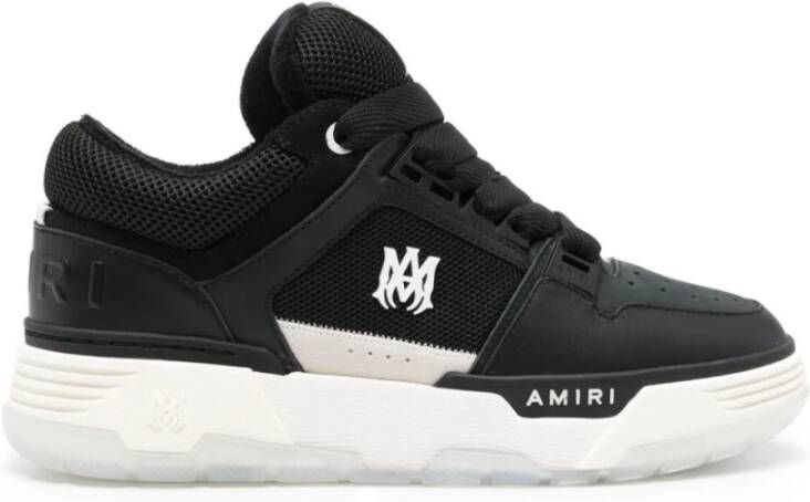 Amiri Zwarte lage suède sneakers Black Heren