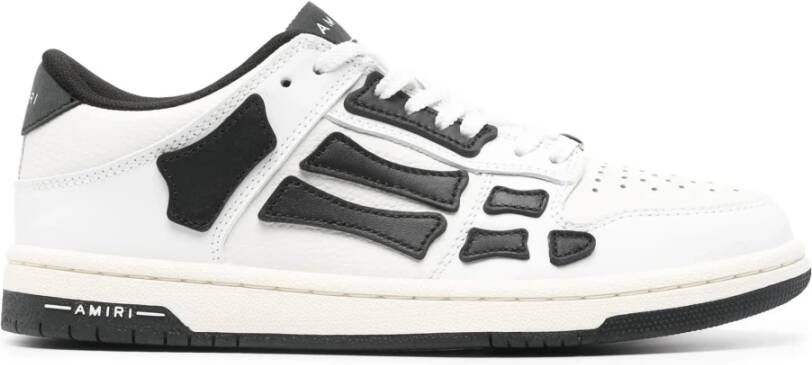 Amiri Zwart Witte Leren Sneakers White Heren