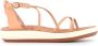 Ancient Greek Sandals Beige Leren Sandalen met Zijgesp - Thumbnail 1