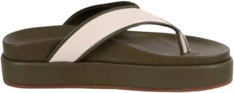 Ancient Greek Sandals Canvas Flatform Sandal