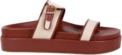 Ancient Greek Sandals Canvas Platform Sandaal