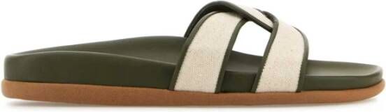 Ancient Greek Sandals Canvas Twee-Tinten Desmos Slippers