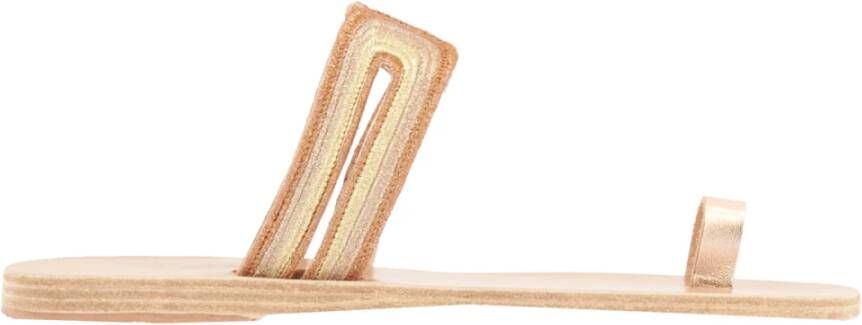 Ancient Greek Sandals Flat Sandals Geel Dames
