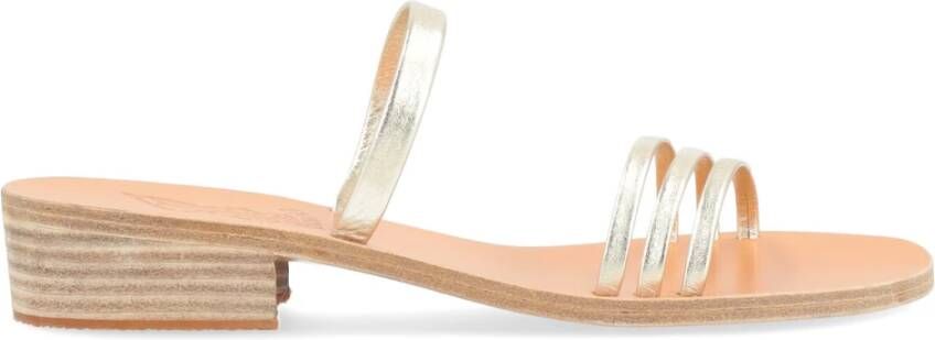 Ancient Greek Sandals Siopi Heel Slip-on Sandalen Yellow Dames