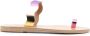 Ancient Greek Sandals Multicolor Leren Casual Sandalen Purple Dames - Thumbnail 1