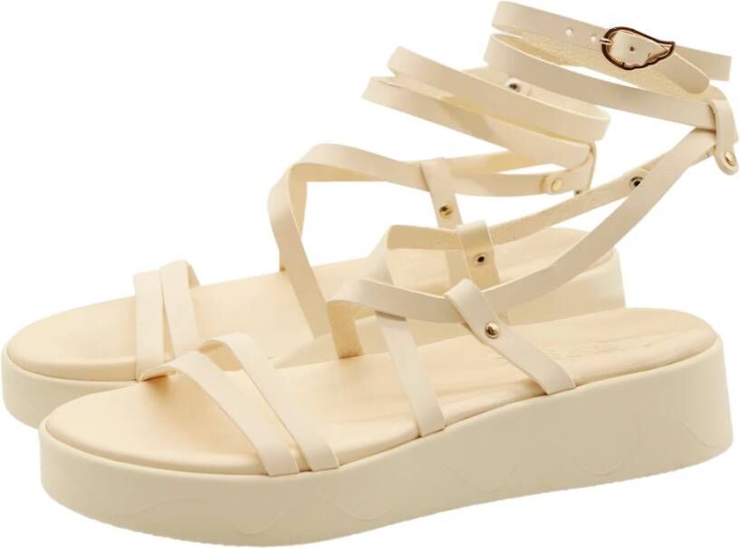 Ancient Greek Sandals Tijdloze Elegante Sandalen White Dames