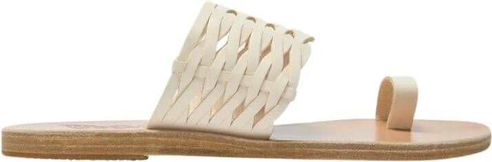 Ancient Greek Sandals Off White Geweven Sandalen Thalia Collectie White Dames