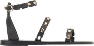 Ancient Greek Sandals Flat Sandals Zwart Dames