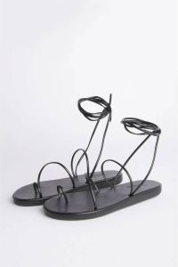 Ancient Greek Sandals Flat Sandals Zwart Dames