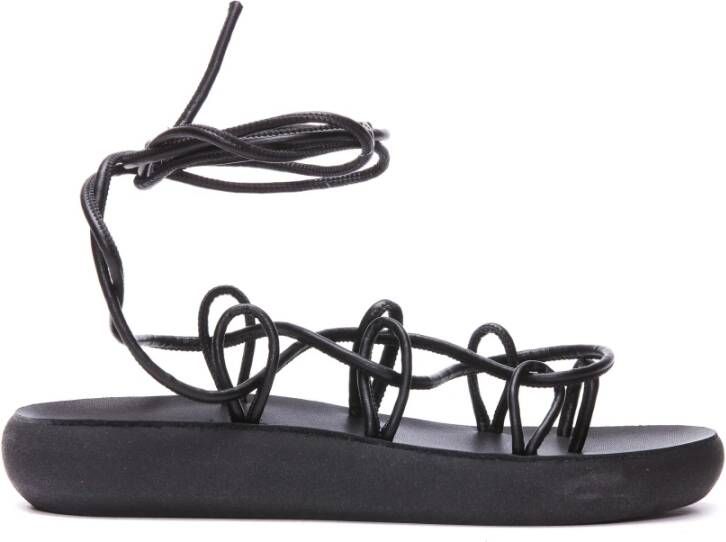 Ancient Greek Sandals Flat Sandals Zwart Dames