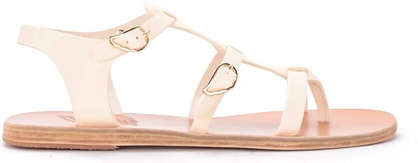 Ancient Greek Sandals Grace Kelly Leren Sandalen White Dames
