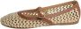 Ancient Greek Sandals Handgemaakte Beige Ballerina Schoenen - Thumbnail 1