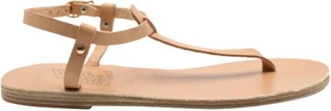 Ancient Greek Sandals Lito Platte Sandalen Beige Dames