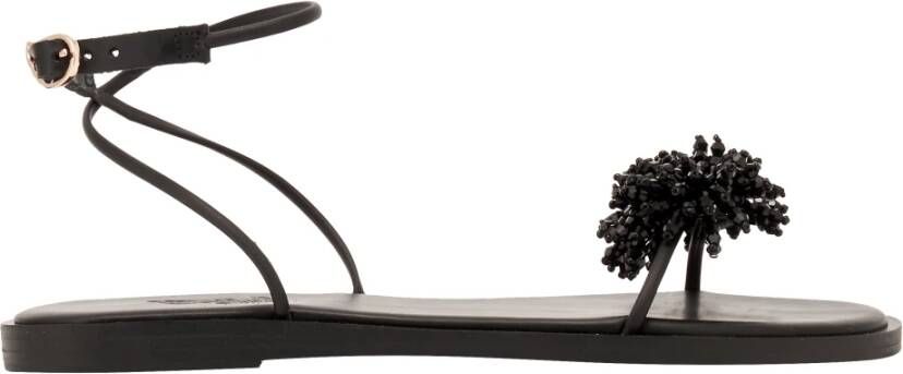 Ancient Greek Sandals Minimalistische kristalversierde been sandaal