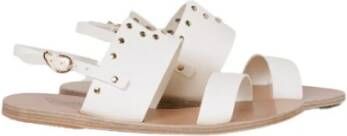 Ancient Greek Sandals Off White Sergiani Platte Sandalen White Dames