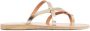 Ancient Greek Sandals Platina Leren Sandalen met Rubberen Hak - Thumbnail 1