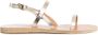 Ancient Greek Sandals Platina Leren Slingback Sandalen - Thumbnail 1