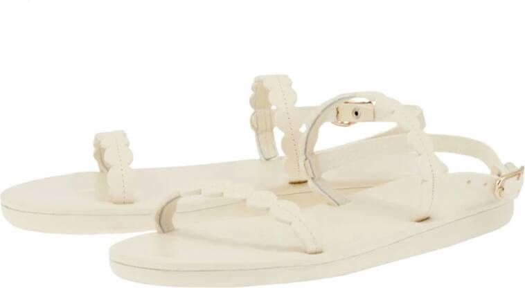Ancient Greek Sandals Platte sandalen White Dames