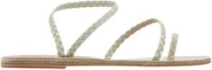 Ancient Greek Sandals Platte sandalen Wit Dames