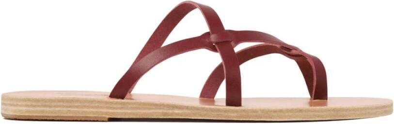 Ancient Greek Sandals Rode Armos Kruisband Sandalen Red Dames