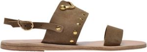 Ancient Greek Sandals Sergiani Serginani Sandalen in kaki leer Groen Dames