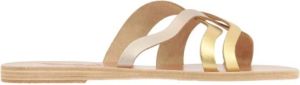 Ancient Greek Sandals Sliders Beige Dames