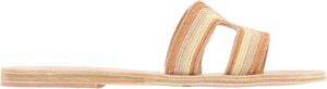 Ancient Greek Sandals Sliders Geel Dames
