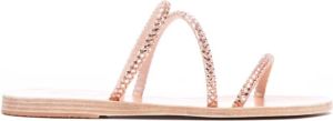 Ancient Greek Sandals Sliders Roze Dames