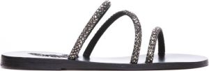 Ancient Greek Sandals Sliders Zwart Dames
