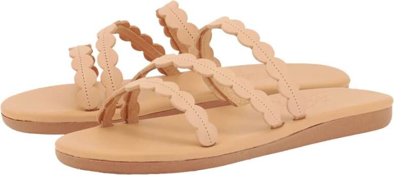 Ancient Greek Sandals Natuurlijke Slide Sandalen Beige Dames
