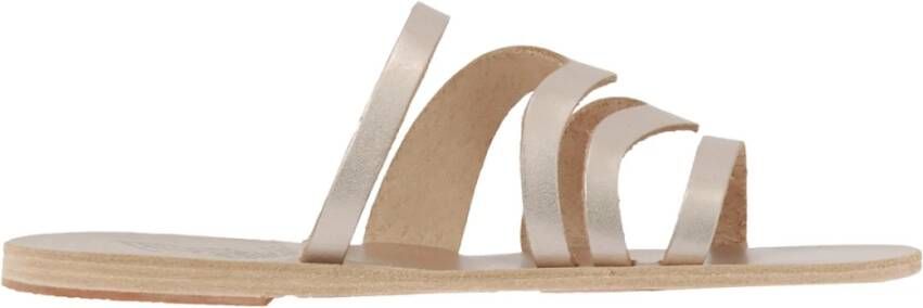 Ancient Greek Sandals Stijlvolle platte sandalen Beige Dames