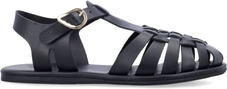 Ancient Greek Sandals Zwarte Gesloten Neus Sandalen Karina Stijl