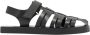 Ancient Greek Sandals Zwarte leren sandalen voor mannen - Thumbnail 1