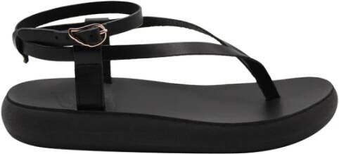 Ancient Greek Sandals Zwarte Vachetta Comfort Sandalen Black Dames