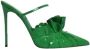 Andrea Wazen Groene hoge hakken met open neus Green Dames - Thumbnail 1
