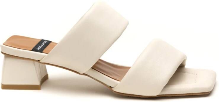 Angel Alarcon Flat Sandals White Dames