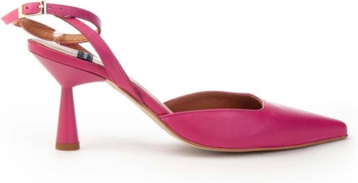 Angel Alarcon Luxe Leren High Heel Sandalen Purple Dames