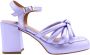 Angel Alarcon Elegant High Heel Sandals Purple Dames - Thumbnail 15