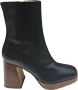 Angel Alarcon Leren enkellaarzen met 9cm hak Black Dames - Thumbnail 1