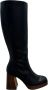 Angel Alarcon Leren laarzen met interne rits en plateau Black Dames - Thumbnail 1