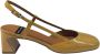 Angel Alarcon Leren sandalen met middelhoge hak Brown Dames - Thumbnail 1