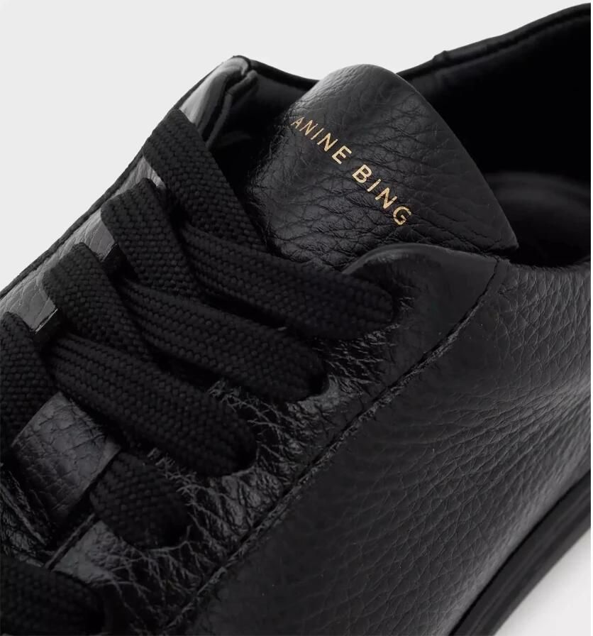 Anine Bing Zwarte leren sneakers - Foto 2