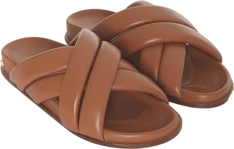 Anine Bing Sliders Brown Dames