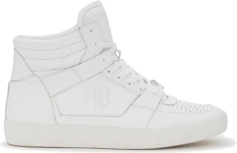 Anine Bing Witte Leren Sportieve Sneakers Hayden Model