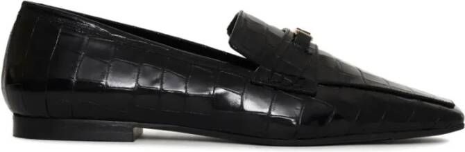 Anine Bing Zwarte leren Freya loafers