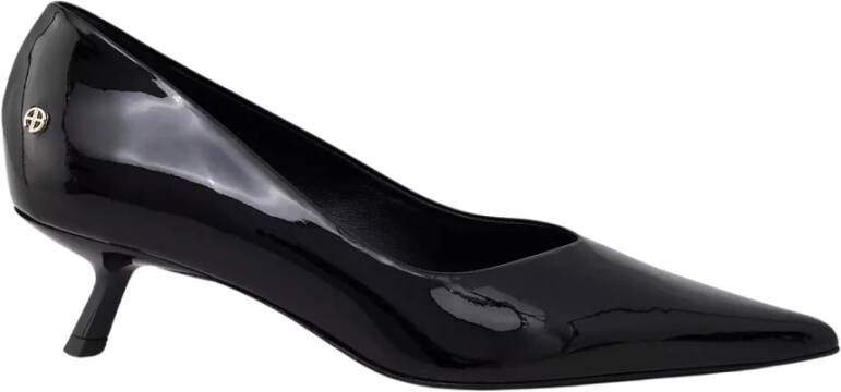 Anine Bing Zwarte leren pumps